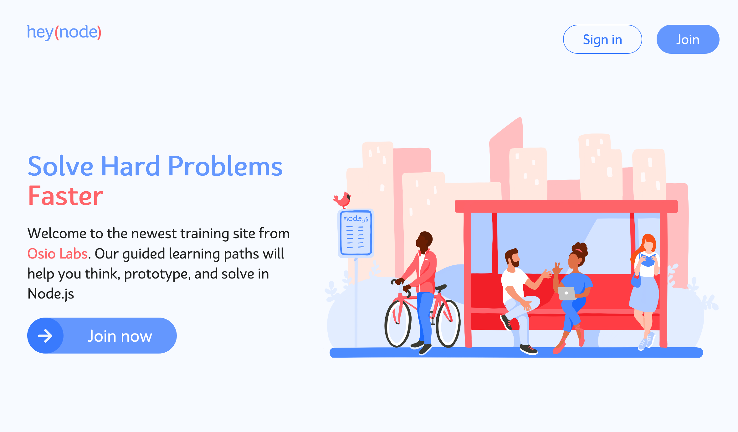 HeyNode website screenshot